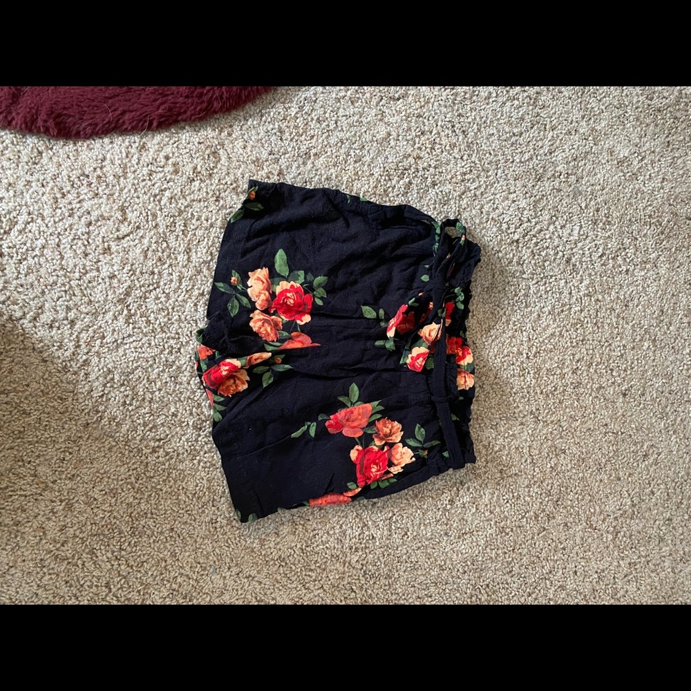 Floral printed shorts